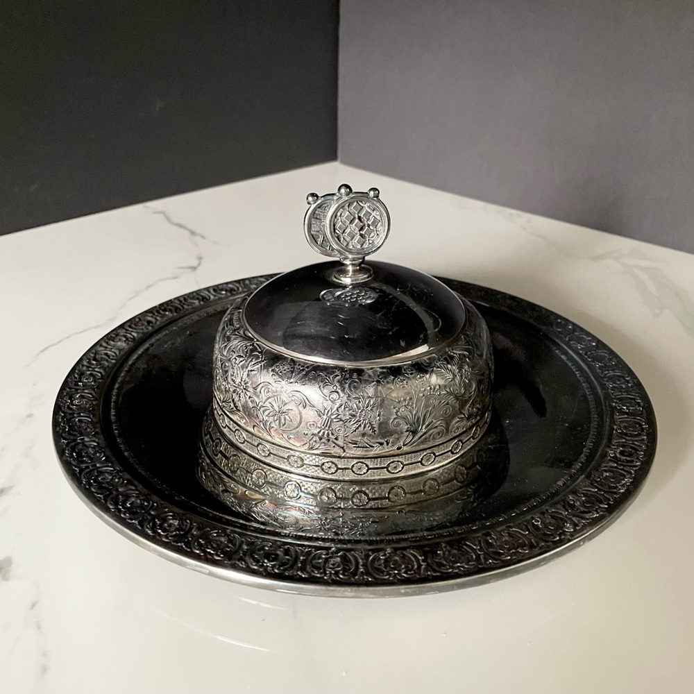 Silver Plate Server & Dome by Reed & Barton